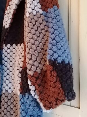 brei_check_jas_detail Johanna Paris - Coat Multicolour Block