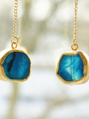 dsc6000 Blue agate earrings