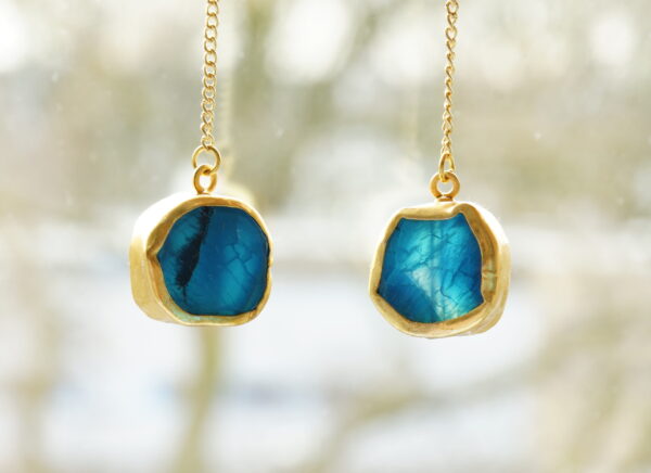 dsc6000 Blue agate earrings