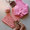 fluffy_cardigan_pink_met_flare_en_tricot_althea Johanna Paris - Fluffy Cardigan Pink