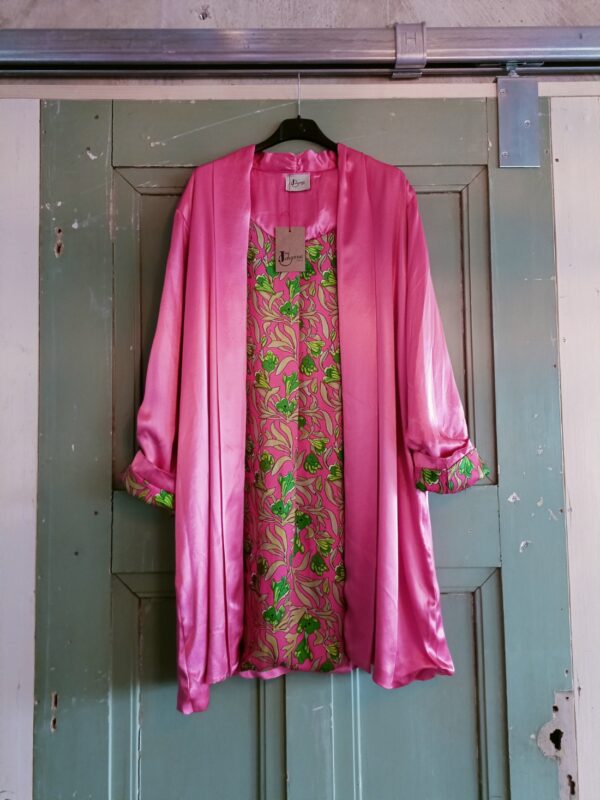 Johanna Paris - Fuchsia Satin Blouson