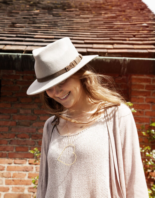 Classic light grey hat