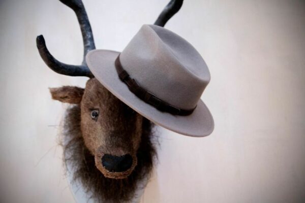 Classic light grey hat