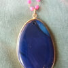 Agate Necklace - Dark Blue