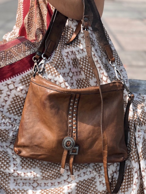 Medium pochette cognac - "Grosseto"