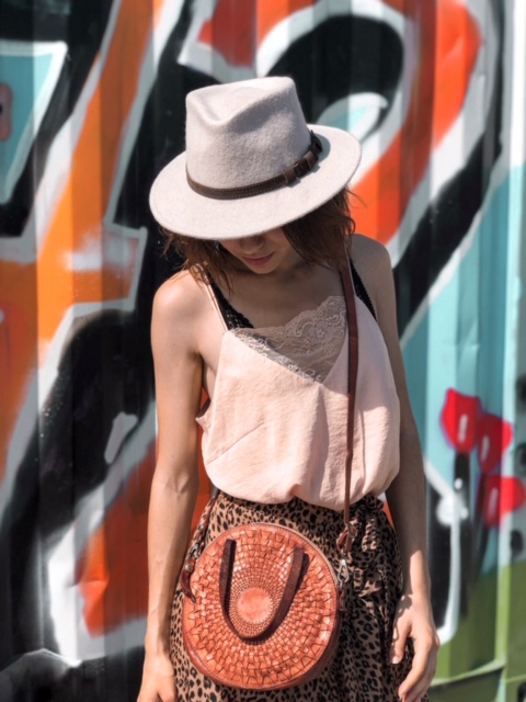 Small Round bag - "Edera"