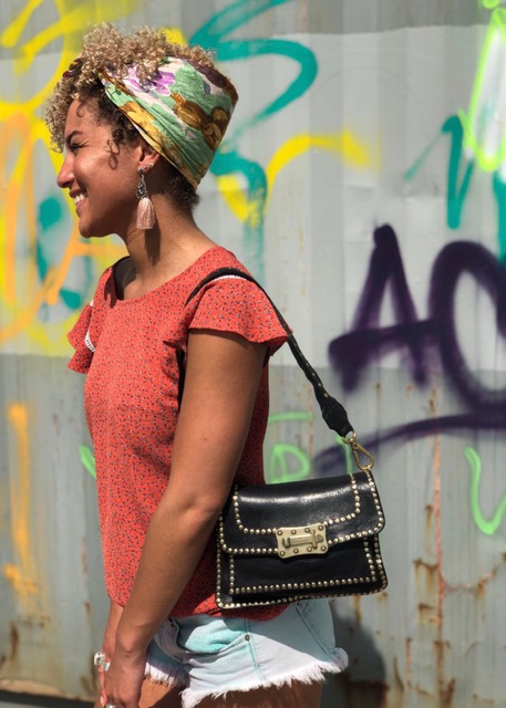 Crossbody bag medium - "Aura"