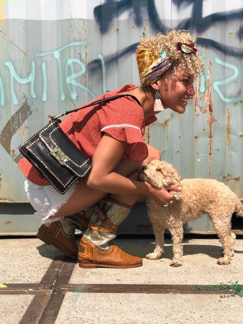 Crossbody bag medium - "Aura"