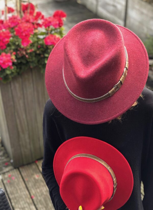 Classic bordeaux hat