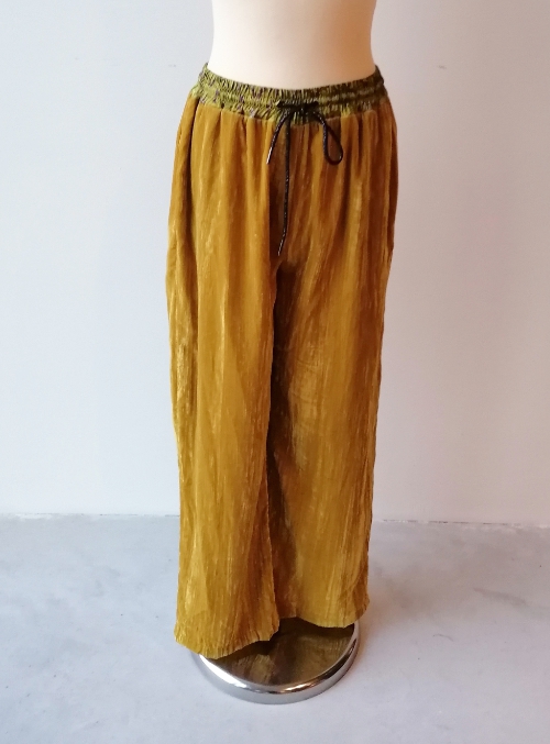 Johanna Paris - Gold Velours Pant