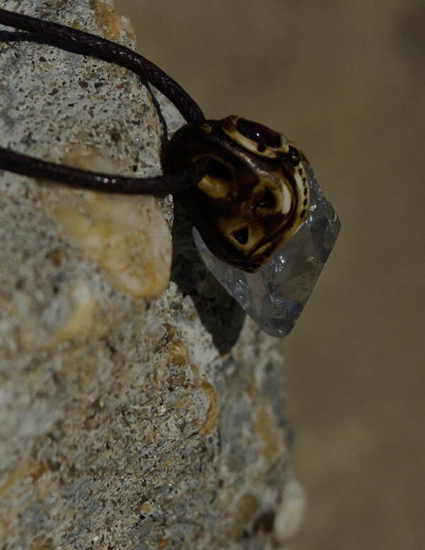 Light celestite necklace