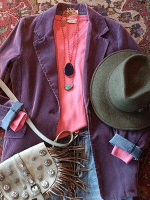 purple_blazer_campomaggi_tas_en_necklace_agate AGATE Necklace - Turqoise