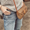 Straw crossbody - '"Lora"