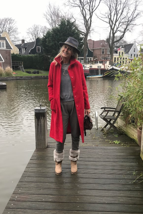 Matrix Coat Long - Red