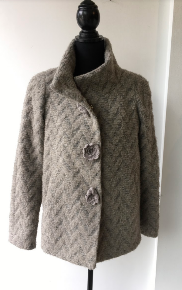 Wool Jacket Short - Light Grey