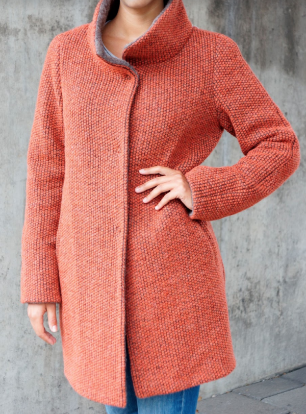 Winter Coat - Red Orange