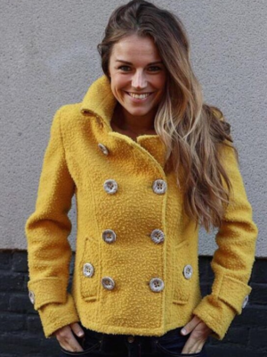 Wool Jacket Short - Yellow